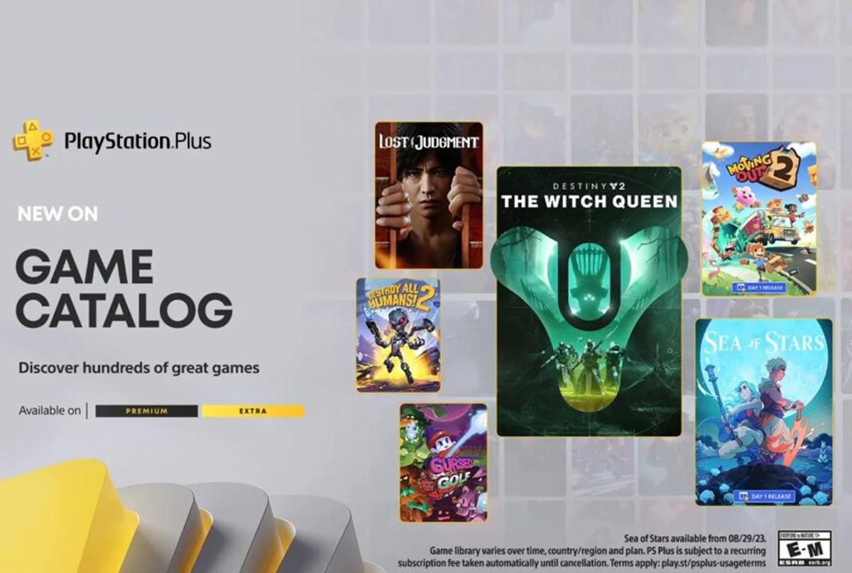 Sony anuncia lista de jogos da PS Plus Extra e Deluxe de agosto