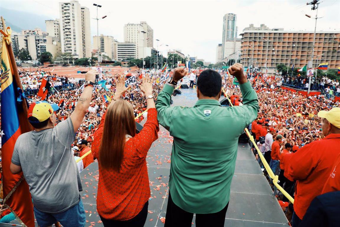 Maradona foi figura de destaque na campanha do presidente venezuelano Nicolás Maduro