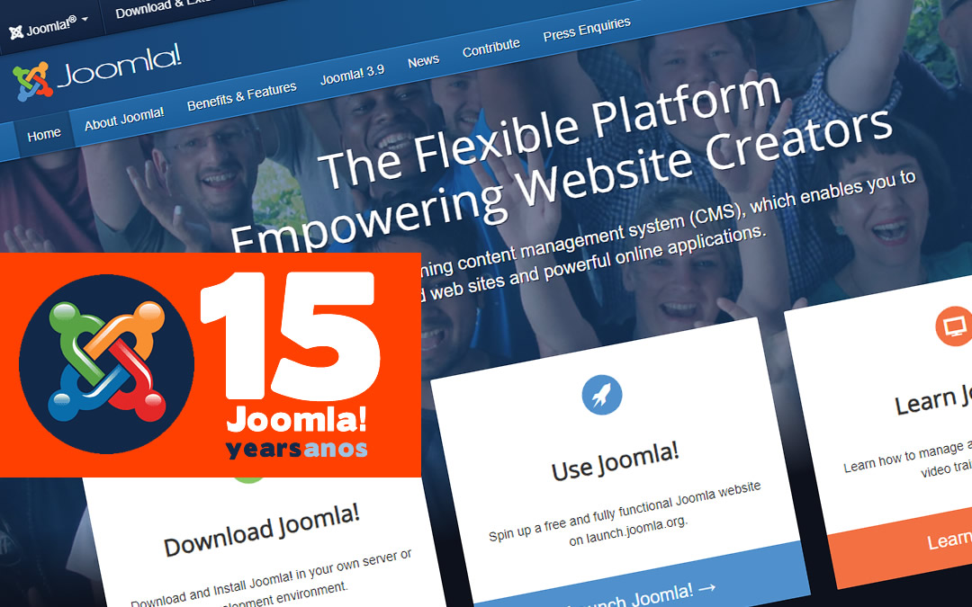 Joomla! um dos melhores softwares livre para sites celebra seus 15 anos