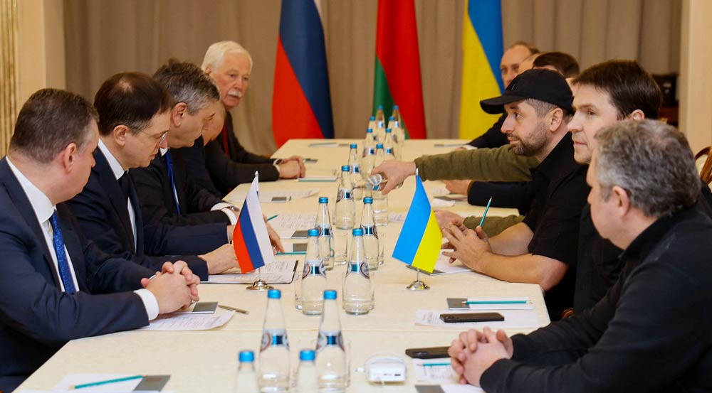 Reunião entre Rússia e Ucrânia termina sem cessar-fogo de guerra
