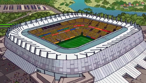 Homer Simpson, vira árbitro da Copa do Mundo no Brasil