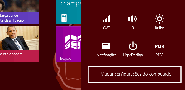Alternar login de uma conta Microsoft para conta local no Windows 8.1