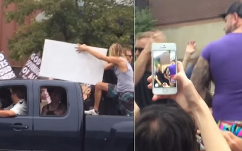 Banda Foo Fighters acaba protesto homofóbico com música e bom humor